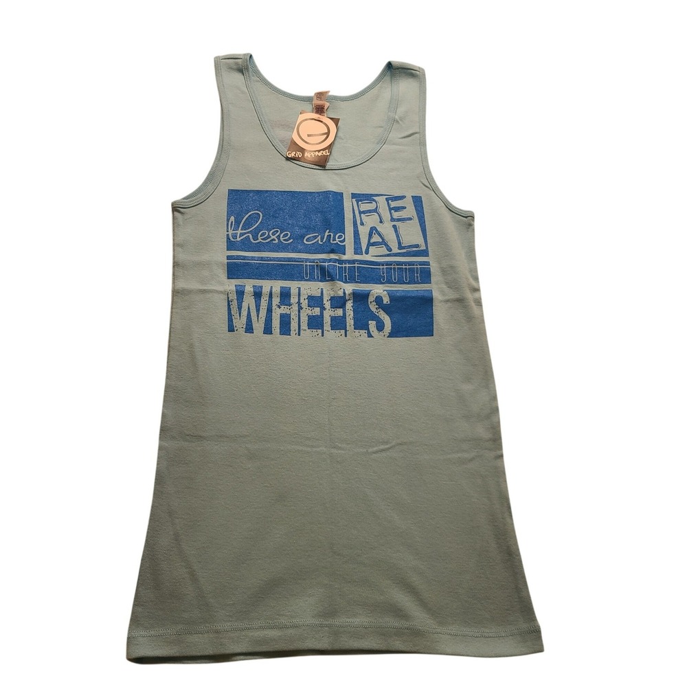 Grid‎ Apparel Light Blue Graphic Tank Top These Are Real Car Enthusiast Men's L
